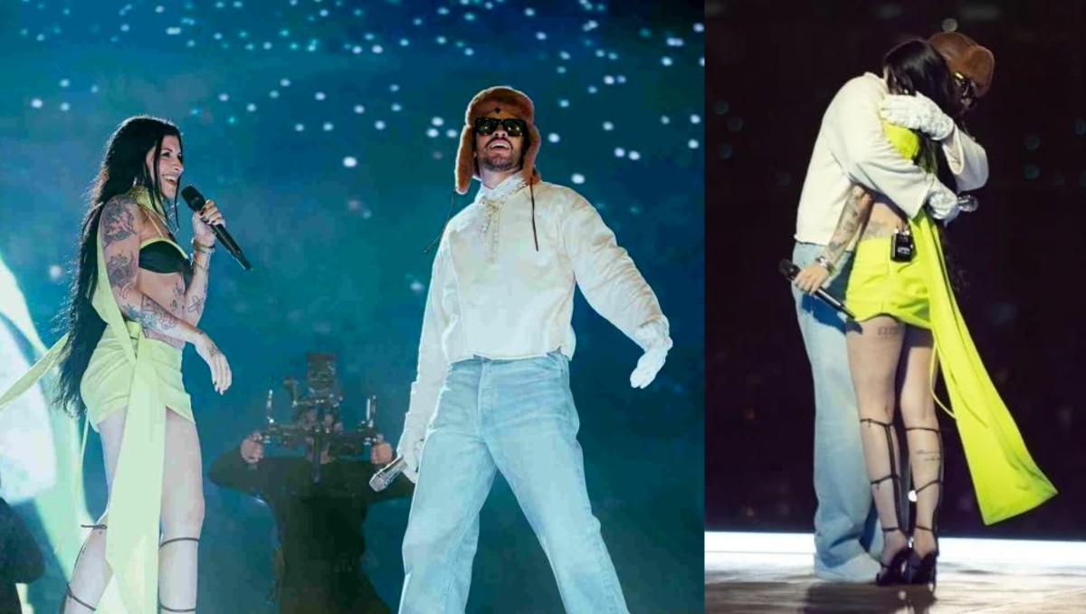 ¿Con dedicatoria? Cazzu canta 'Con otra', tema presuntamente dirigido para Ángela Aguilar, en concierto de Bad Bunny | VIDEO