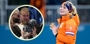 Jake Paul estuvo en Milano-Cortina 2026 para apoyar a su novia la patinadora Jutta Leerdam, quien ganó el oro y rompió el récord olímpico en los mil metros