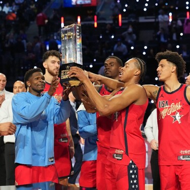 Equipo de Anthony Edwards se corona en el 'All Star' de la NBA tras imponerse sobre el equipo Mundo.