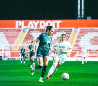 Las albiverdes, que solo tenían 2 puntos, han logrado un resultado importante ante el último lugar tras un partido donde las de la Comarca fueron mejores.