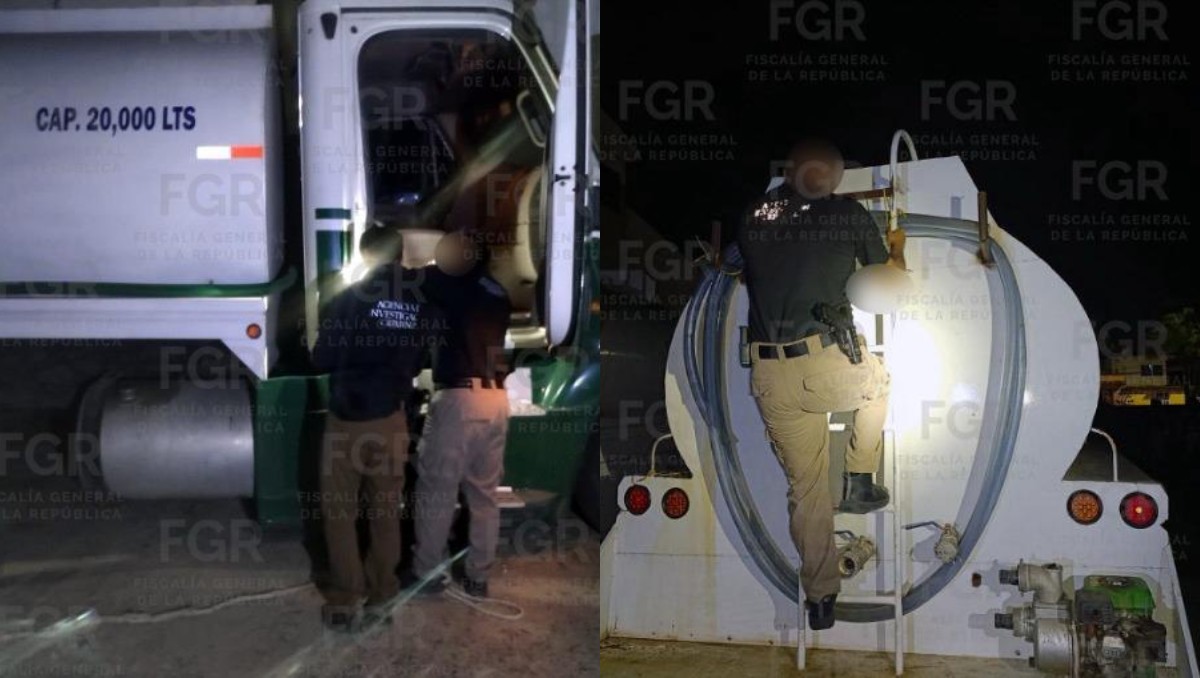 Aseguran 10 mil litros de hidrocarburo y tres pipas en Tuxpan, Veracruz