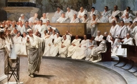 Cicerón denuncia a Catilina