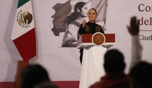 Claudia Sheinbaum agradeció a Gianni Infantino. | Javier Ríos