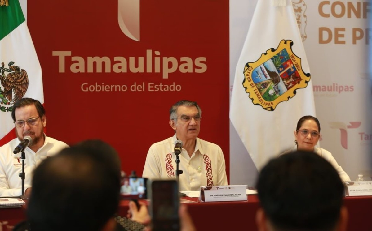 Américo Villarreal Anaya presenta los avances en la educación del estado. | Gob de Tamaulipas (Facebook)