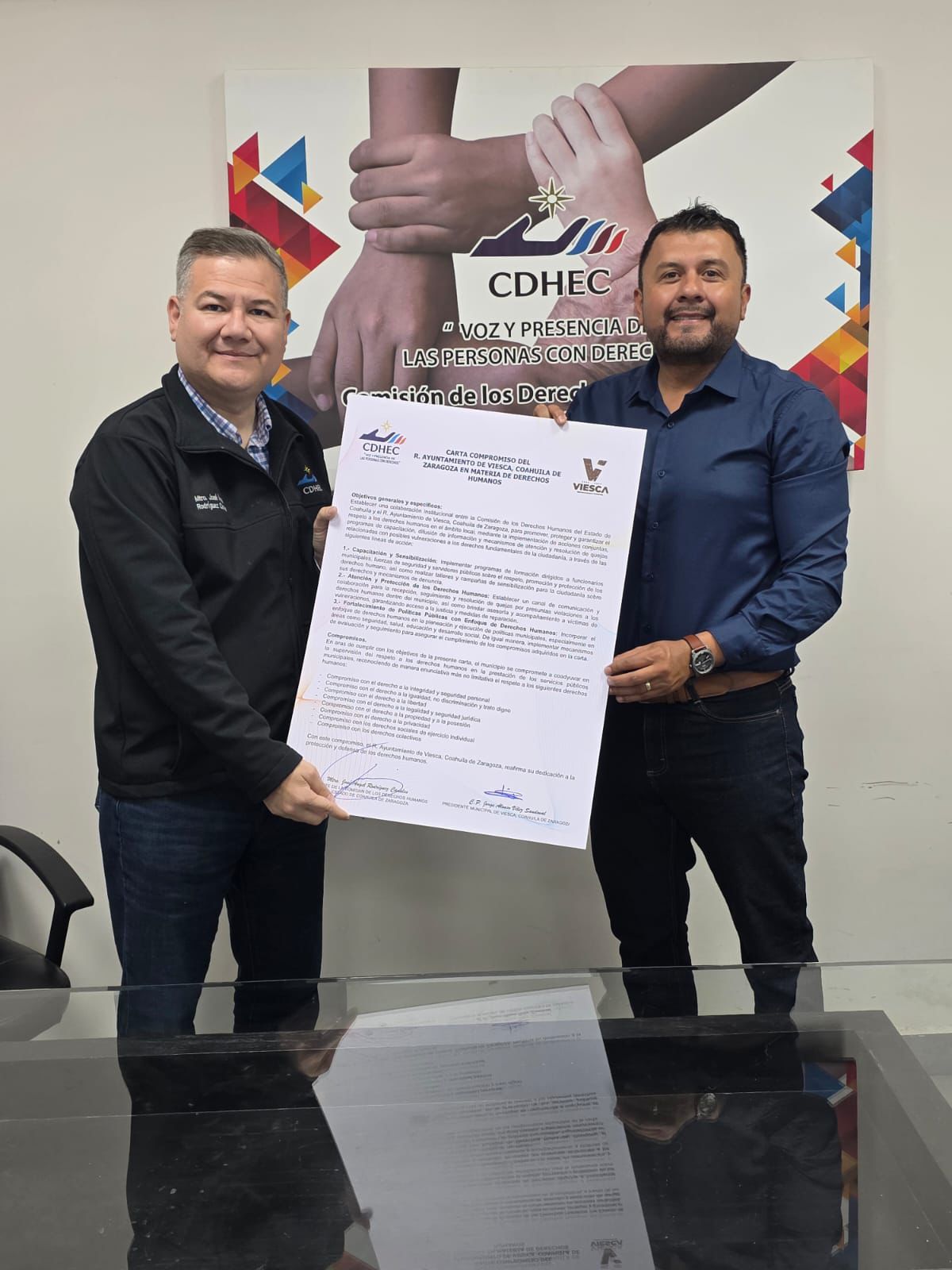 CDHEC refuerza presencia en La Laguna con creación de Unidad de Derechos Humanos en Viesca. | Especial