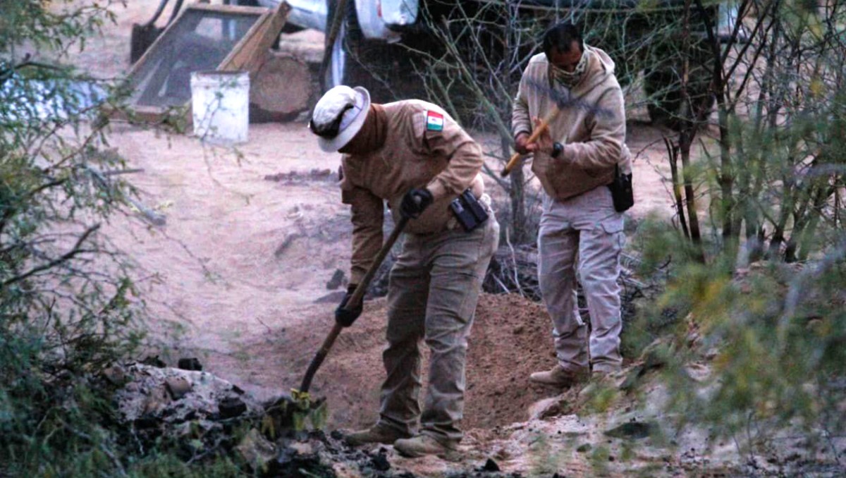 Las fosas fueron halladas en una zona limítrofe con el municipio de San Luis Río Colorado, Sonora. | Foto: Especial