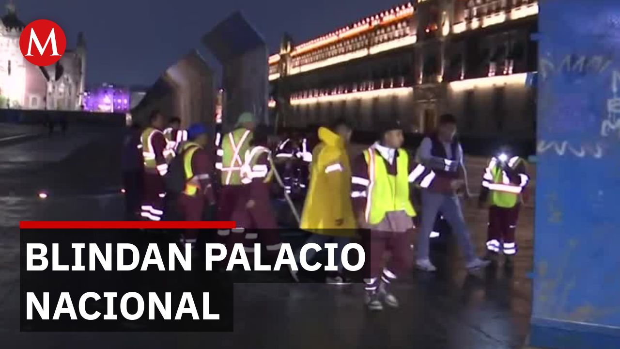 Blindan el Zócalo de la CdMx con vallas metálicas por marcha del 8 de marzo