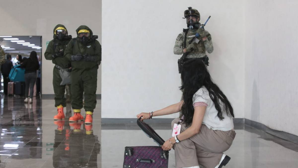 Se planteó la hipótesis de la detonación de un dispositivo en las instalación de la terminal aeroportuaria. Foto: Tania Contreras