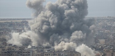 Ataque aéreo israelí en los suburbios del sur de Beirut.
