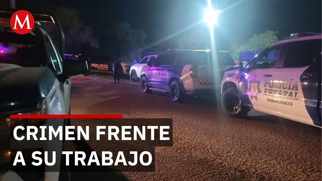 Ejecutan a oficial de seguridad en la puerta de la corporación en Guanajuato