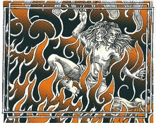 Ex libris: Mahabharata. Ilustración del artista visual Eko.