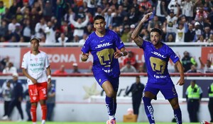 Memo Martínez anota el gol del triunfo de Pumas ante Necaxa en la jornada 10 de la Liga MX (Imago7)