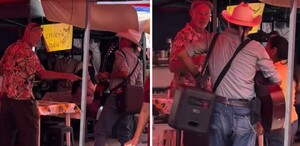 Los comerciantes ayudaron al músico