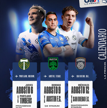 De acuerdo con el calendario de fase regular, La Franja comenzará su participación el jueves 6 de agosto ante Portland en el estadio Providence Park de Oregon.