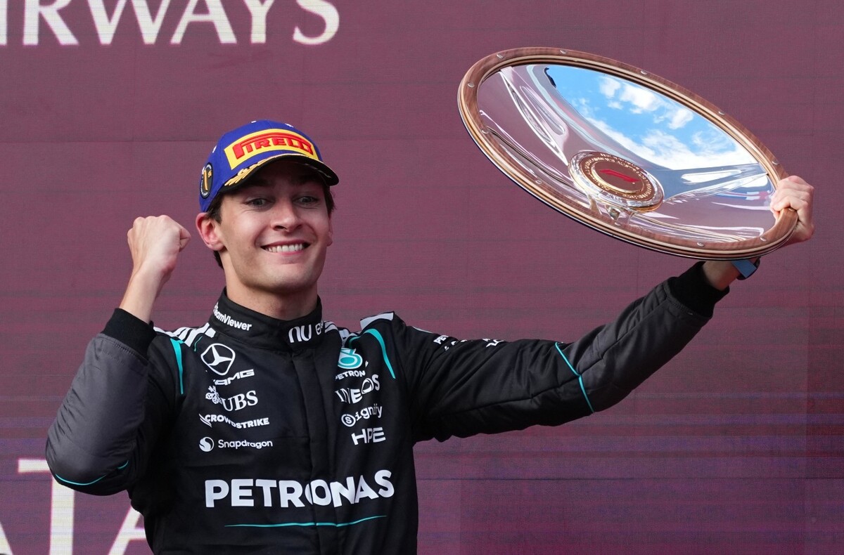 George Russell ganó el Gran Premio de Australia, primero de la temporada 2026 en la F1 (AP)