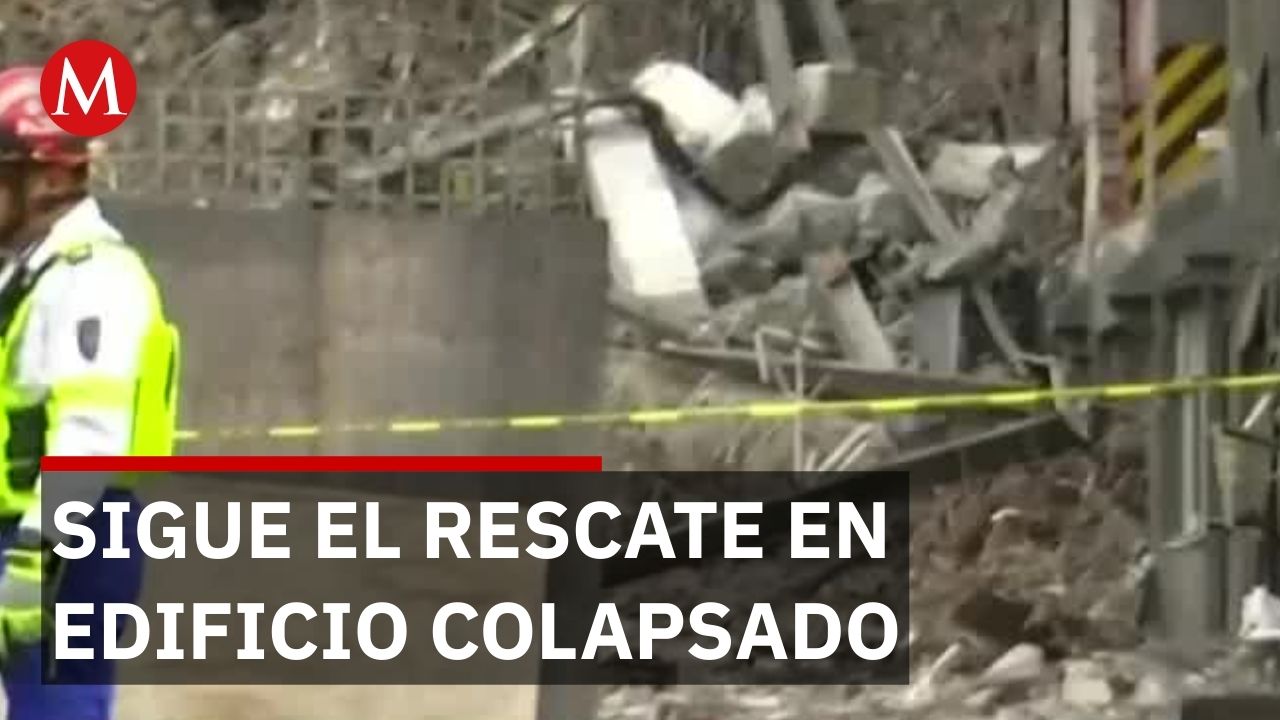 Equipos de emergencia trabajan manualmente para salvar vidas