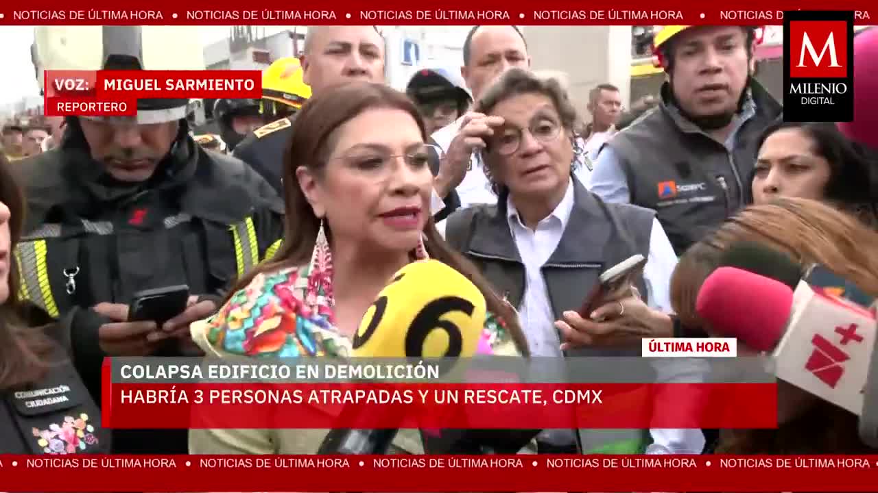 ÚLTIMA HORA: Clara Brugada reporta los avances tras el colapso del edificio