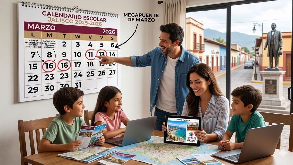 Megapuente Jalisco 2026: ¿Hay clases este viernes 13 de marzo?