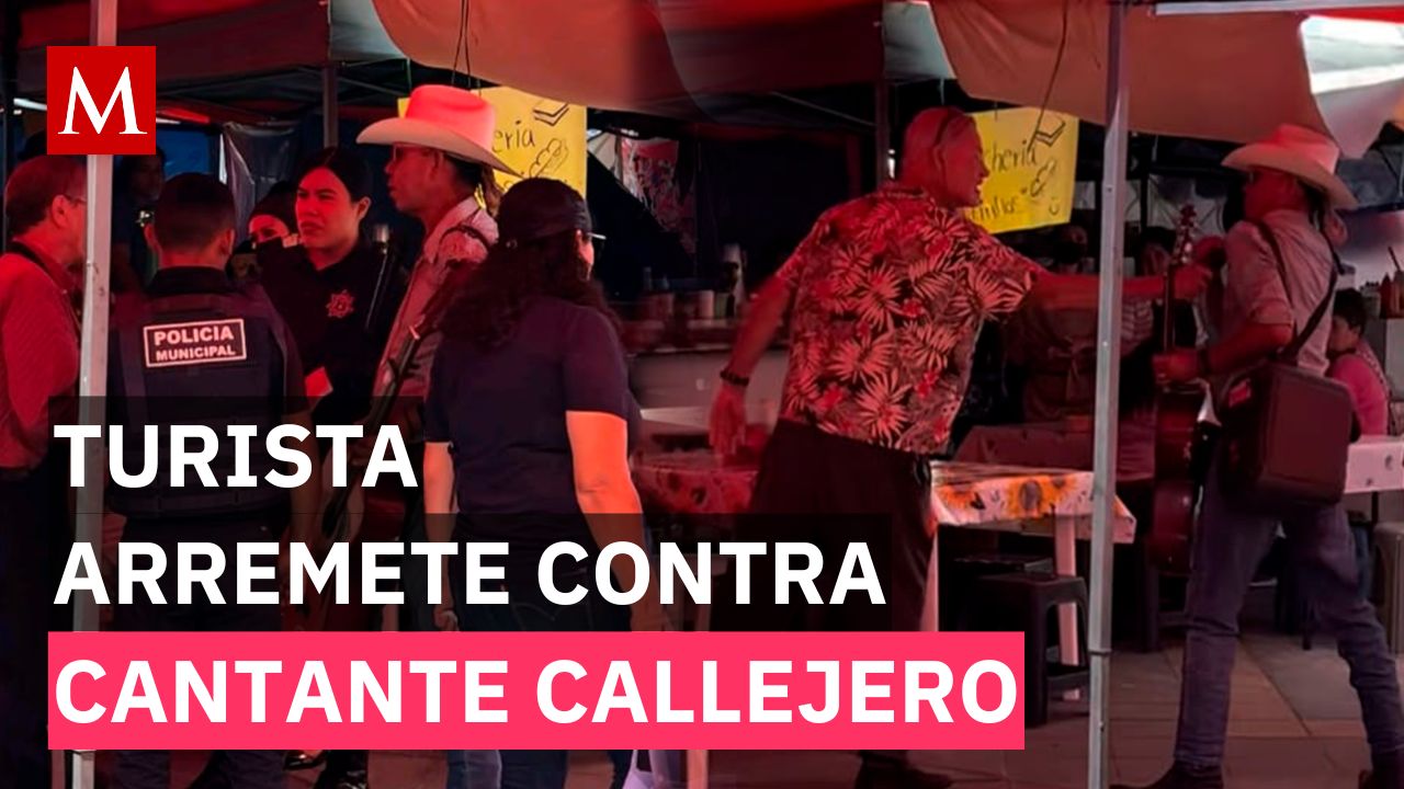 Turista estadounidense agrede a músico callejero en Tepic, Nayarit y desata molestia en redes