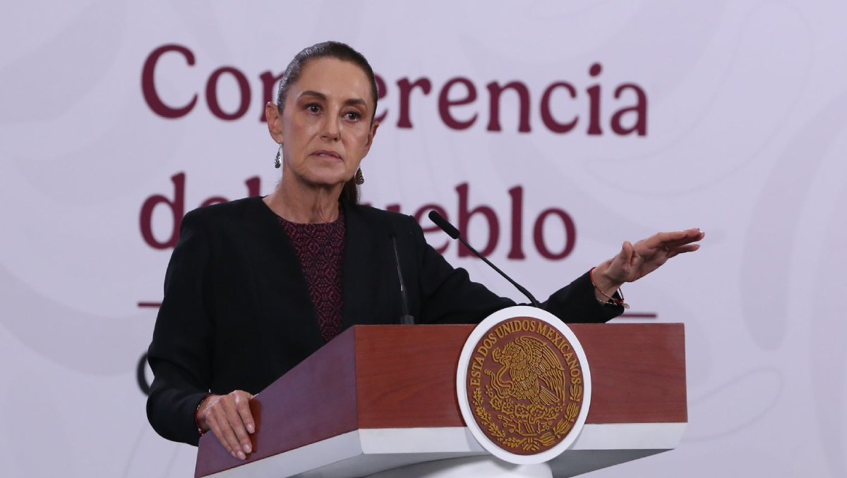 Claudia Sheinbaum en la conferencia matutina. Foto: Ariana Pérez