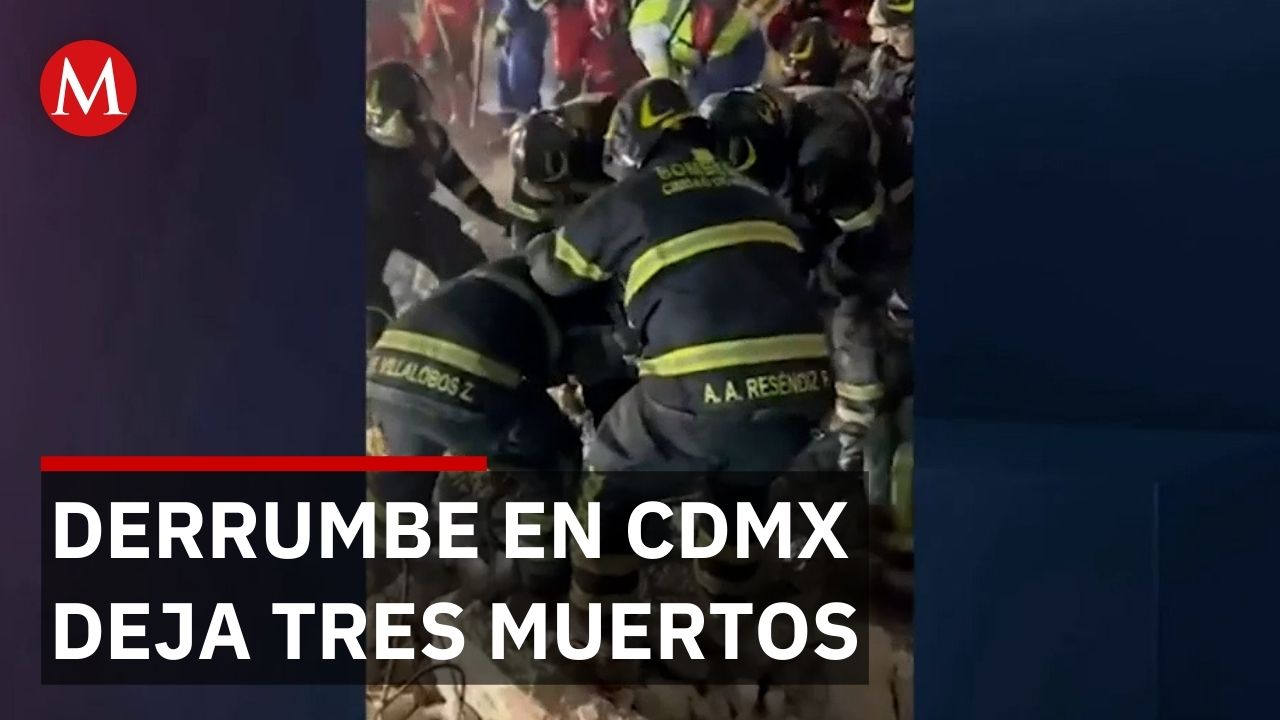 Colapso de edificio en San Antonio Abad deja tres trabajadores muertos en CdMx