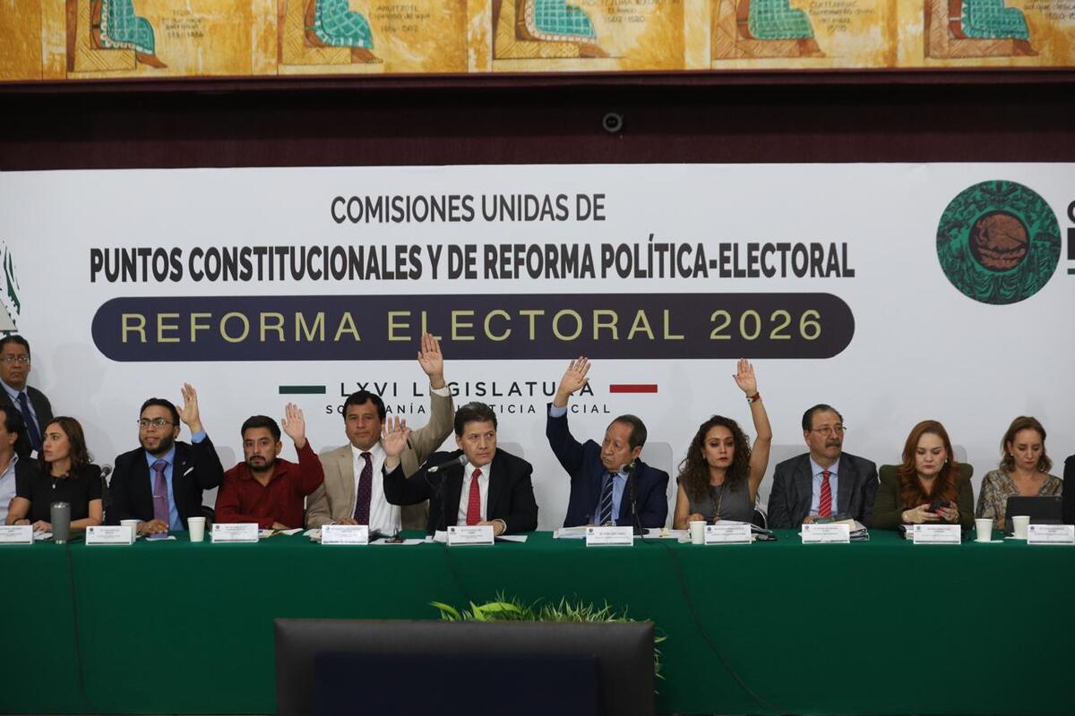 Comisiones Unidas de Puntos Constitucionales y de Reforma Electoral discuten la iniciativa en San Lázaro. | Jorge Carballo