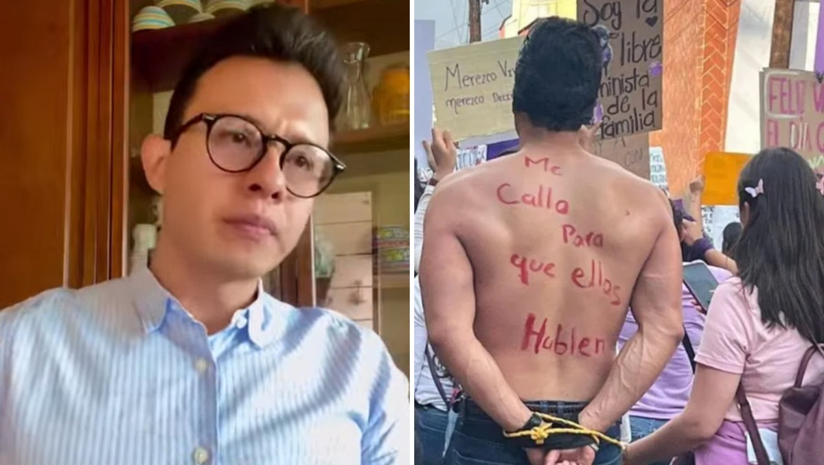 Hombre exhibido como deudor alimentario en marcha del 8M se defiende (RS)