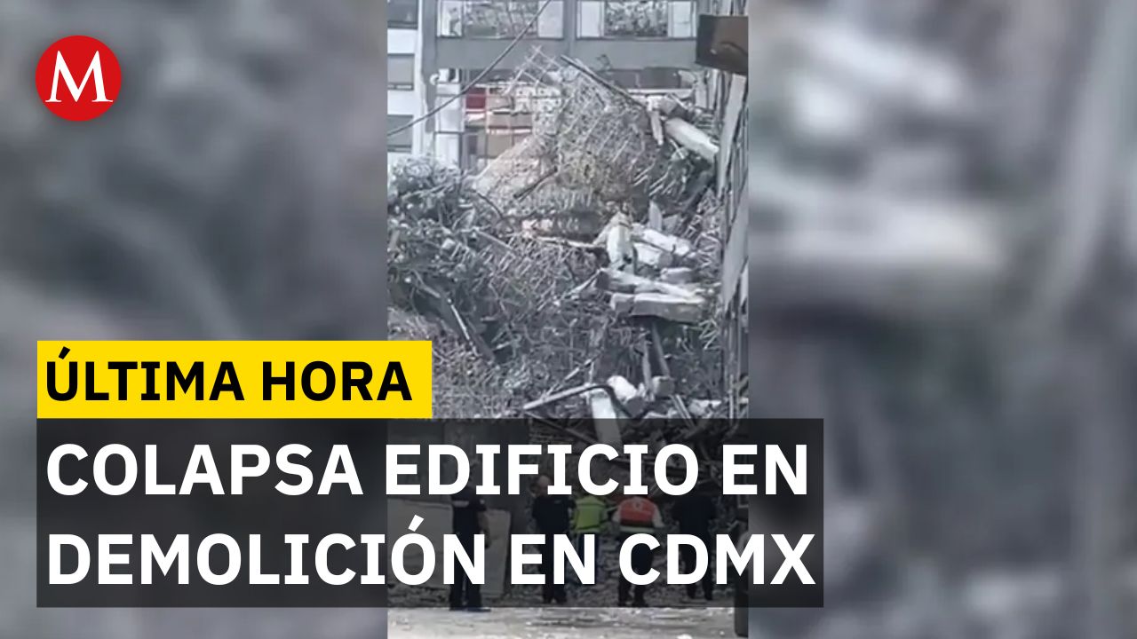 ÚLTIMA HORA: Reportan el colapso de un edificio en demolición en San Antonio Abad, Tlalpan