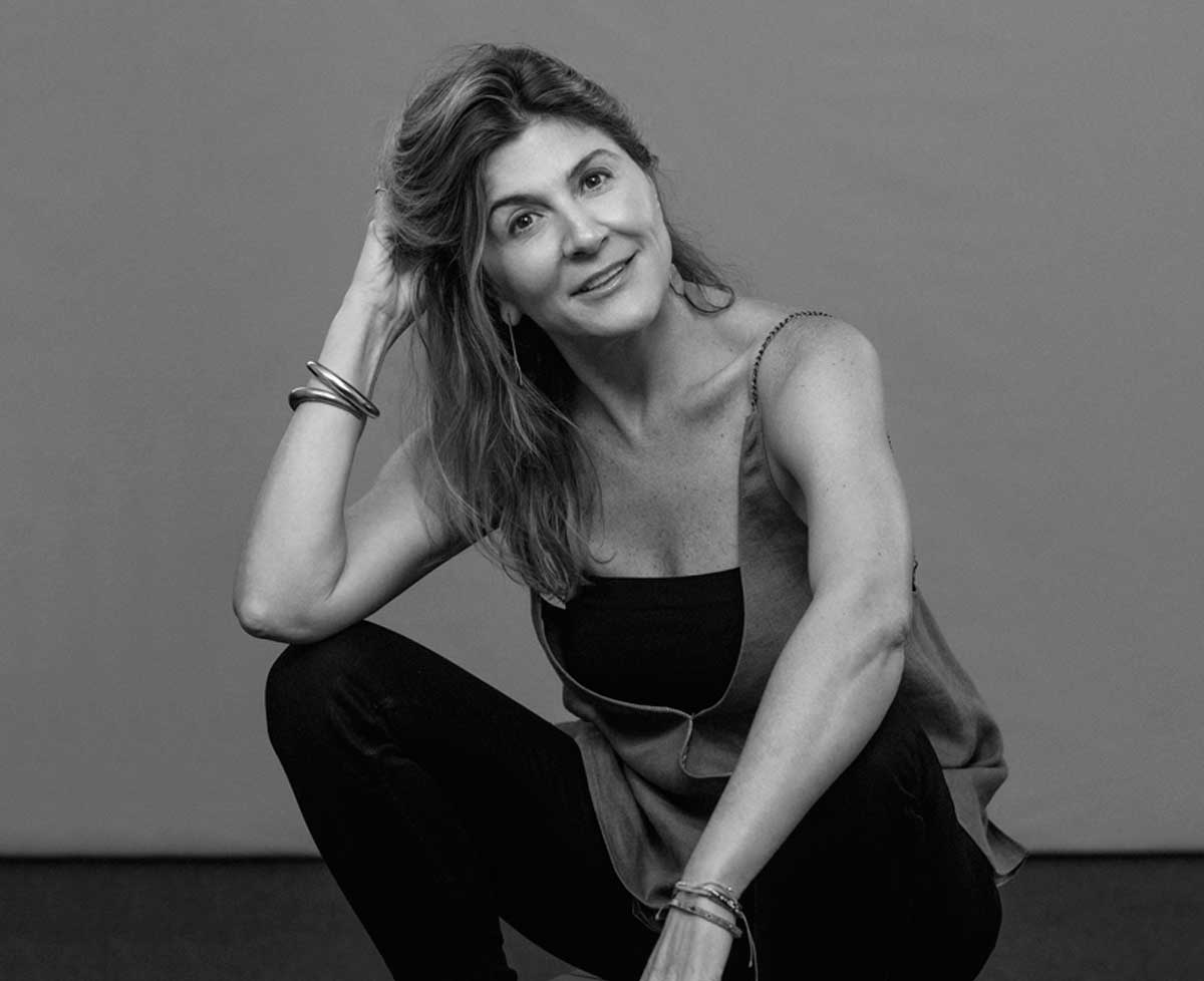 Mamen Días platicando sobre la menopausia. Daniel de Laborde