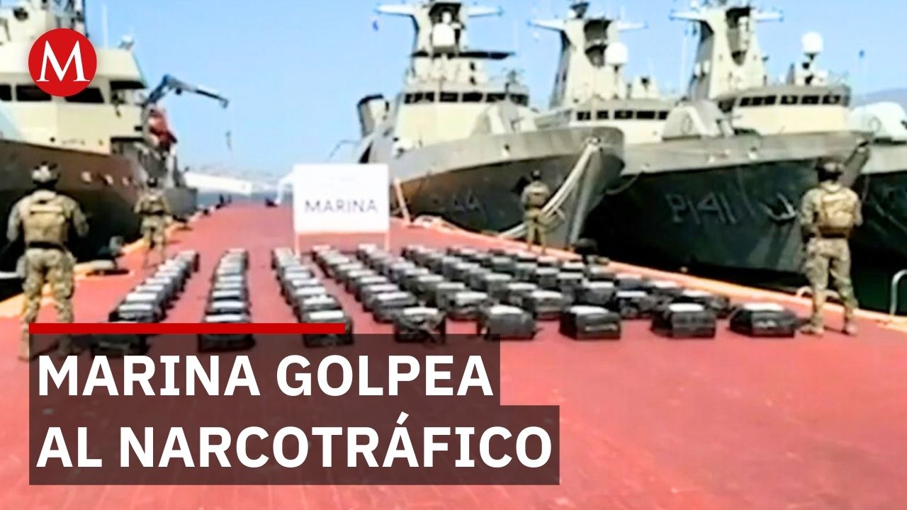 Marina asegura dos toneladas de cocaína frente a las costas de Acapulco