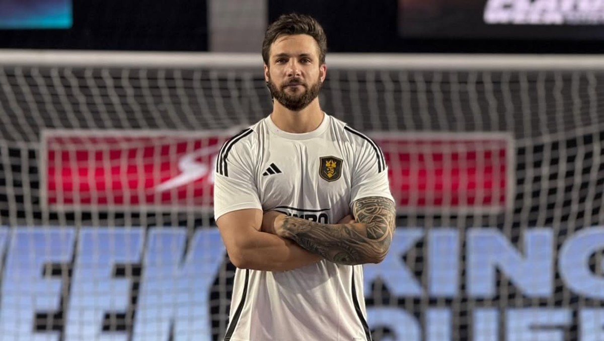 Nicola Porcella, ex futbolista que buscará el triunfo en Ring Royale (Instagram @nicolaporcella12)