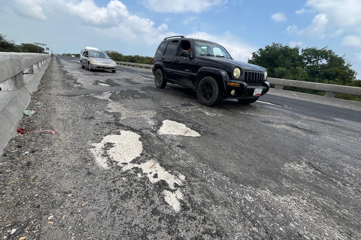 Transportistas exigen reparar Libramiento Poniente de Tampico