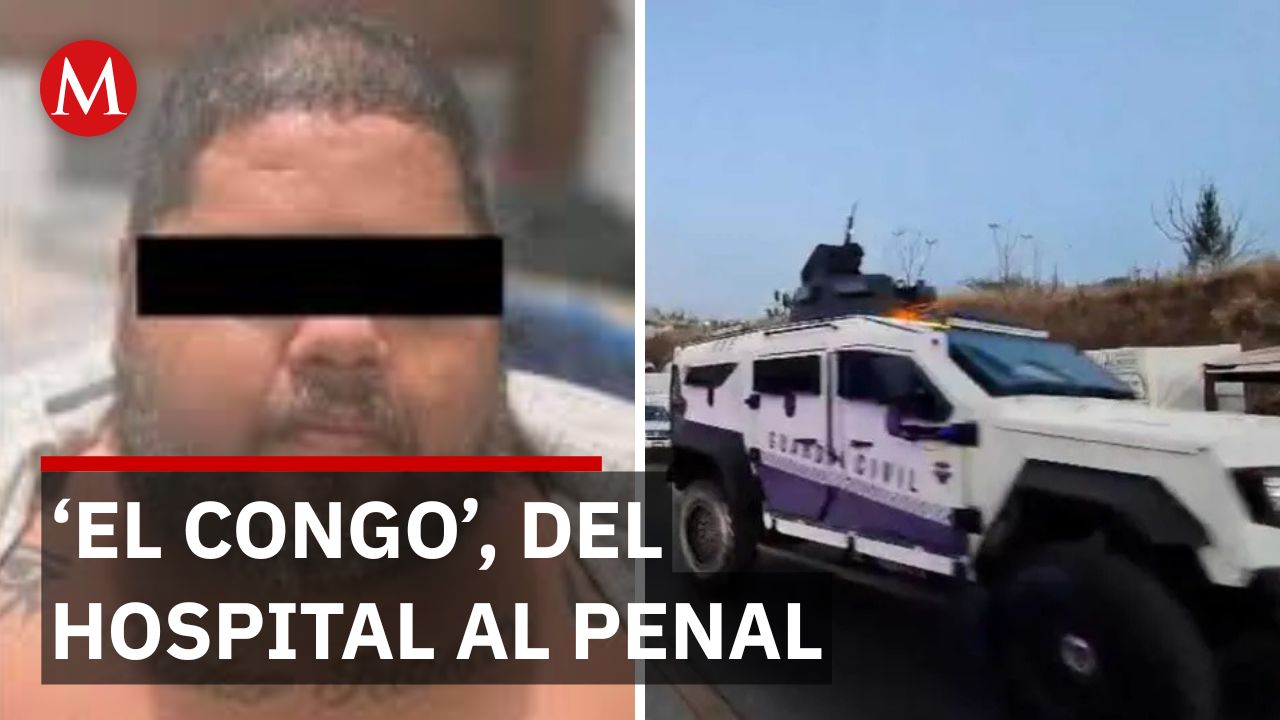 Trasladan a 'El Congo' a penal de alta seguridad tras salir del hospital