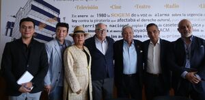 Conferencia de prensa de la Sogem encabezada por Manuel Rodríguez. (Ariana Pérez)