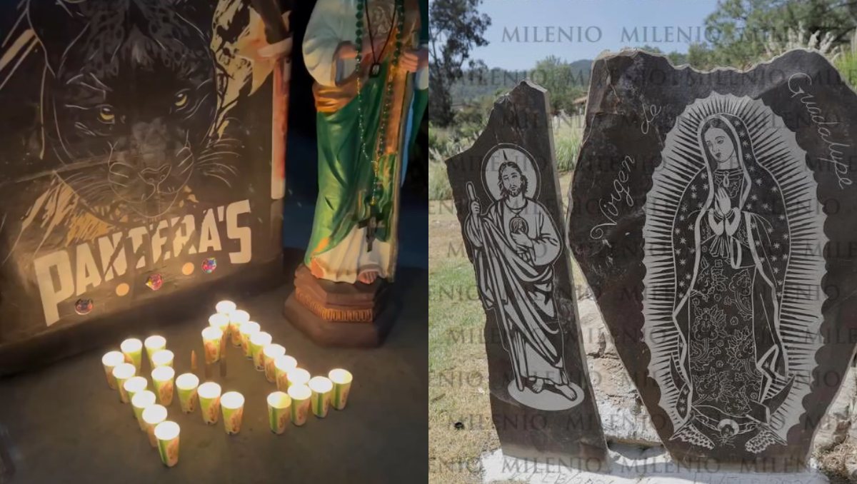 En la última guarida de Nemesio Oseguera Cervantes fueron localizadas figuras y veladoras del popular santo católico | Especial