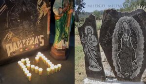 El cártel de las cuatro letras le reza al santo de las causas perdidas.