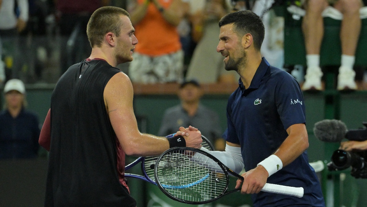 Jack Draper elimina a Novak Djokovic en los Octavos de Final de Indian Wells tras dramático partido (Reuters)