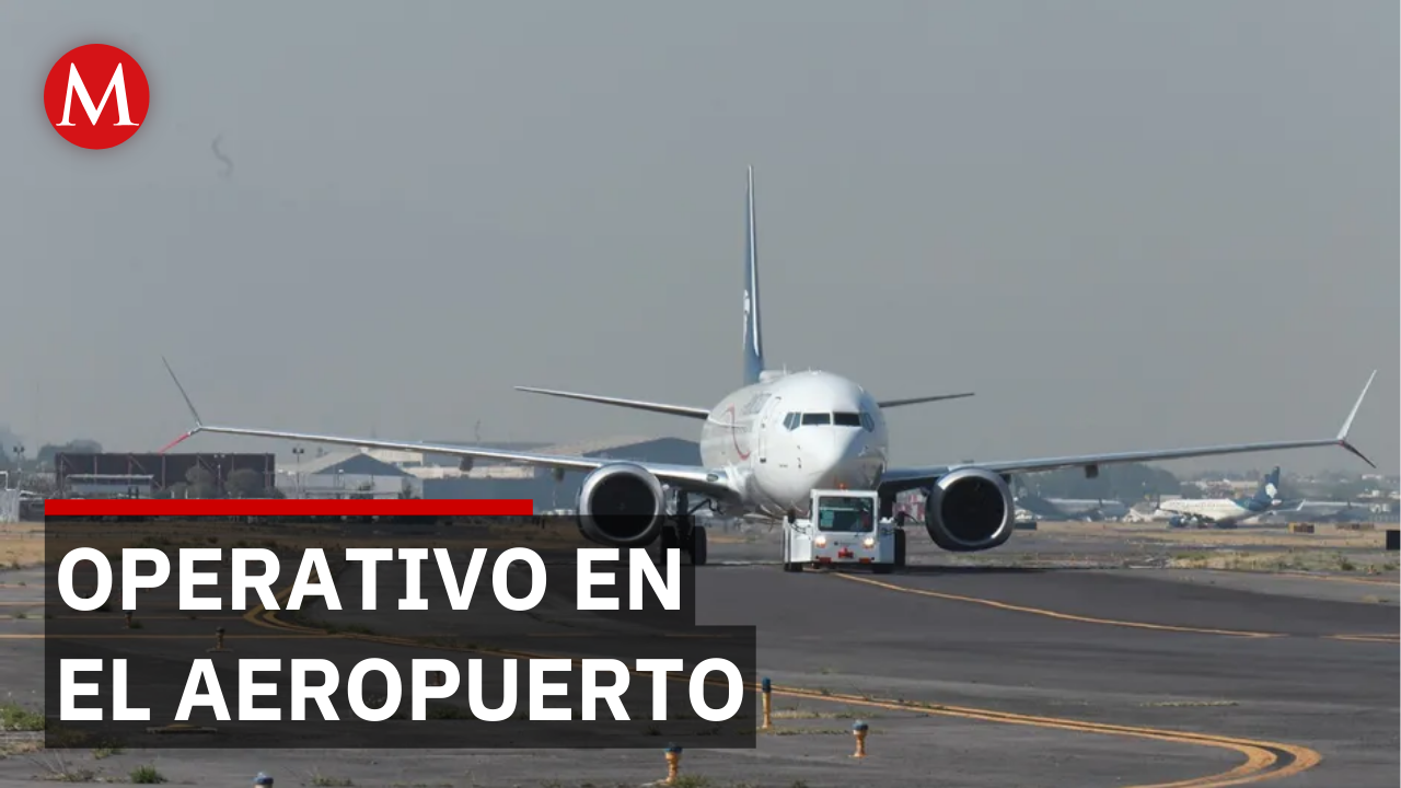 Policías rodean el aeropuerto ante amenaza de transportistas, CdMx