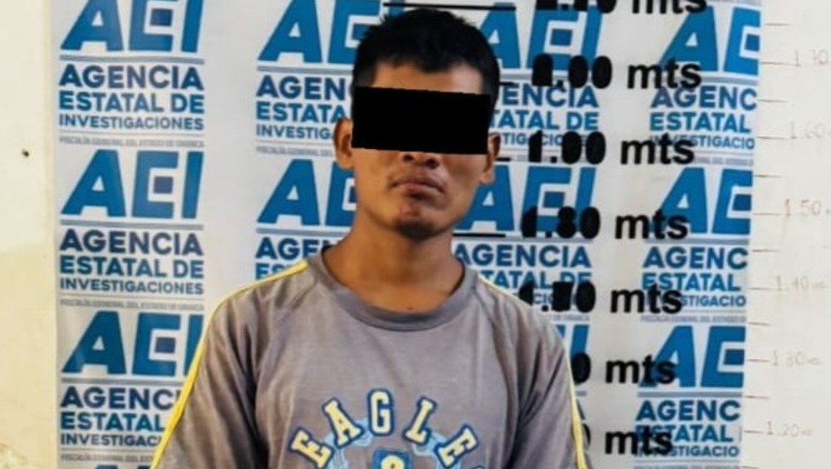 El presunto responsable fue puesto a disposición de las autoridades competentes. | Foto: FGEO