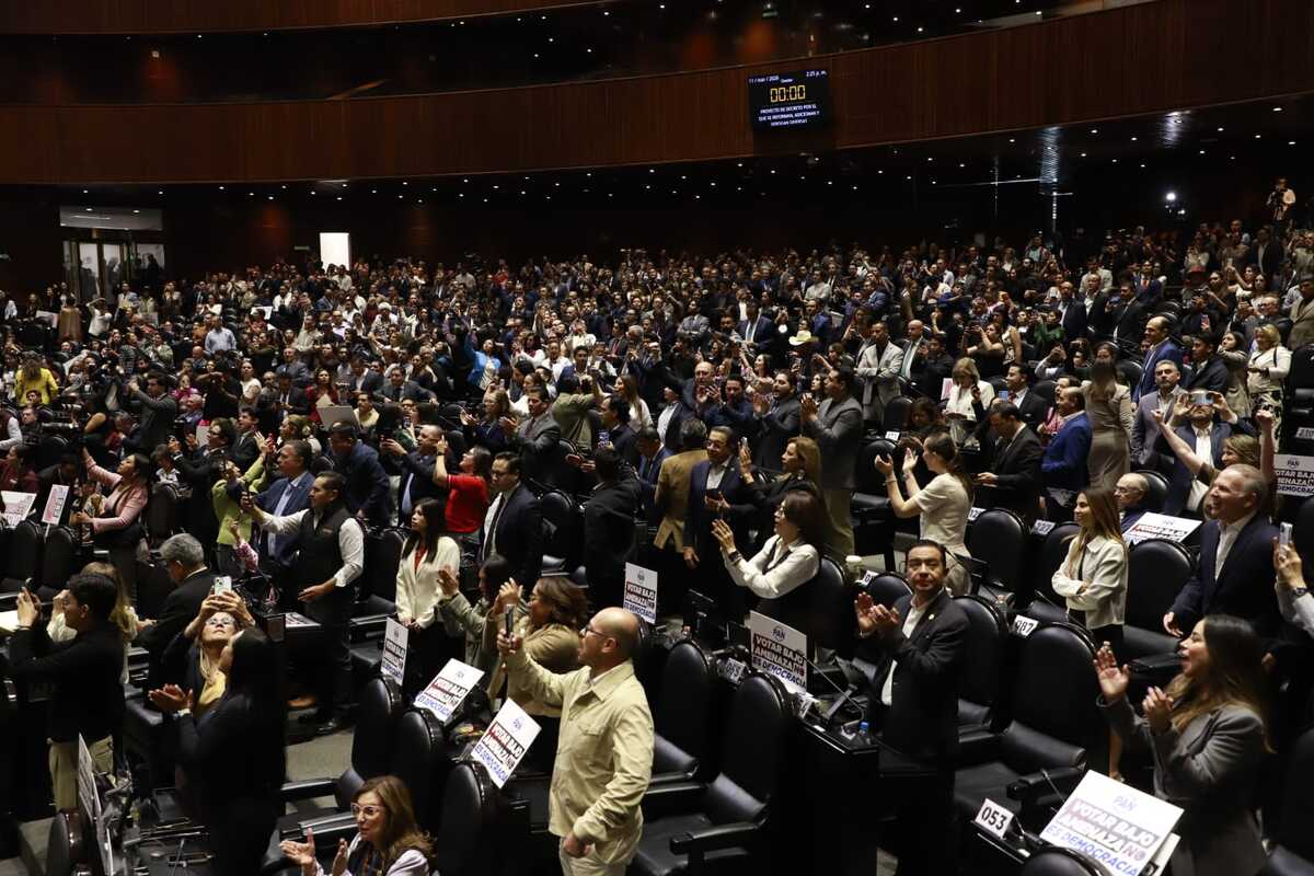 La reforma electoral alcanzó  234 votos en contra, 259 a favor y una abstención, en el pleno de San Lázaro. | Juan Carlos Bautista