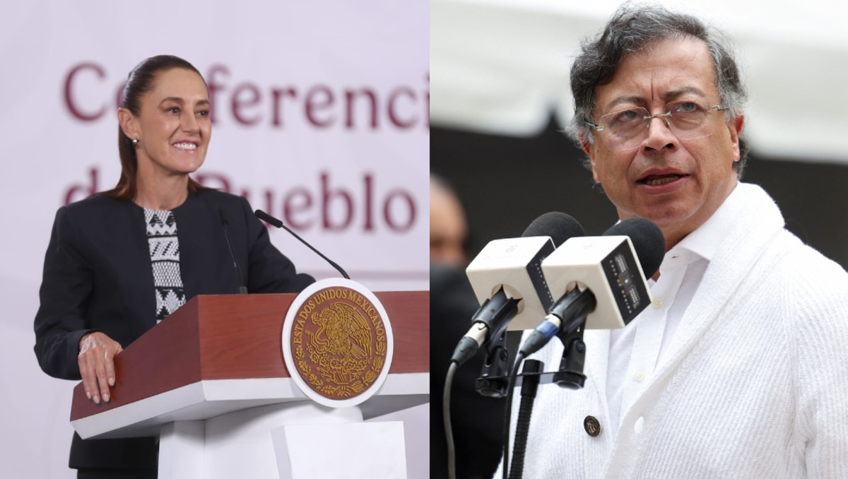 Sheinbaum y Petro dialogaron sobre Medio Oriente. | Araceli López/Reuters