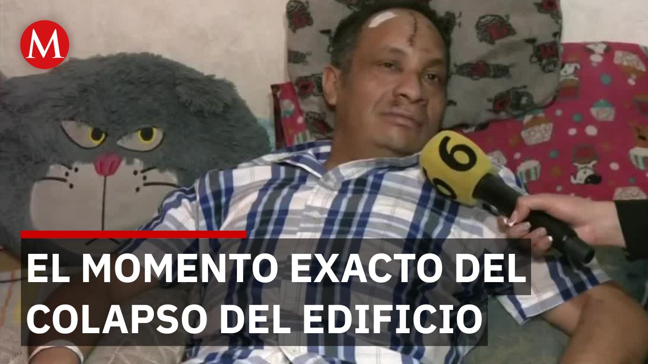 Sobreviviente del derrumbe narra el momento exacto de la tragedia