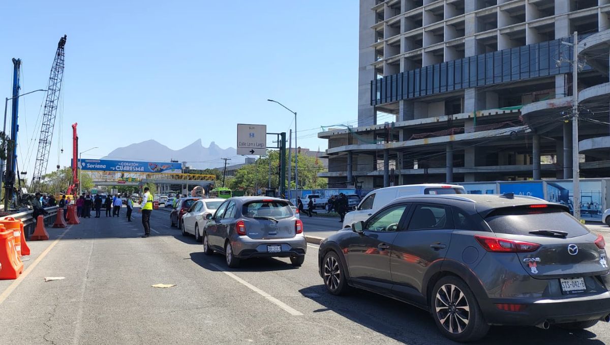 Acudieron autoridades estatales y municipales al tramo cerrado en Morones Prieto | Agustín Martínez