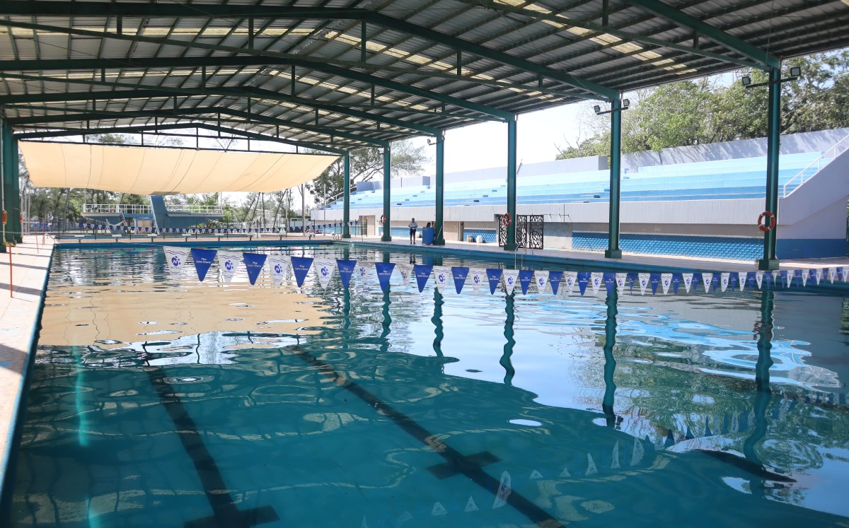Alberca en la Unidad Deportiva de Tampico. | Cortesía