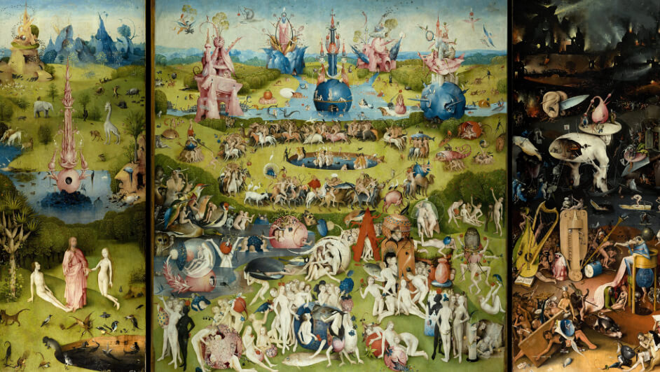 El Bosco, ‘El jardín de las delicias’, c. 1490-1500. (Wikimedia Commons)