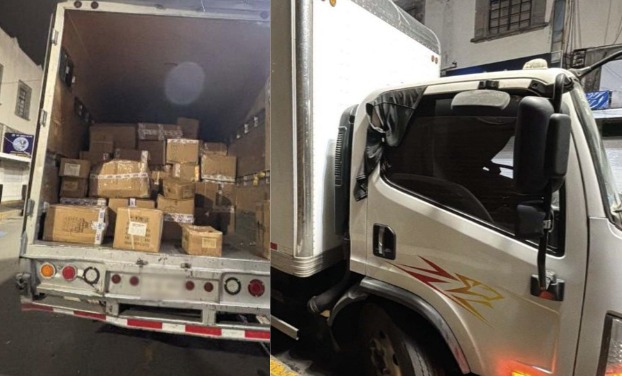 Chofer no pudo acreditar la legalidad de la mercancía.