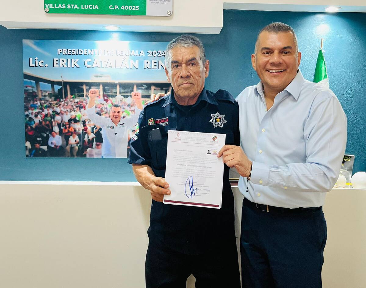 Cresencio Miranda tendrá la encomienda de brindar un servicio eficiente y responsable como director de Tránsito de Iguala. | Facebook