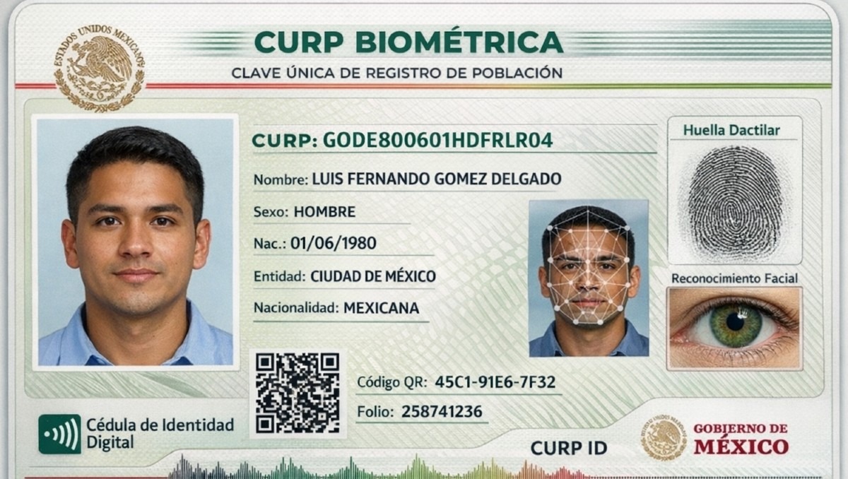 CURP biométrica funcionará como identifiación oficial en México | IA Discover Milenio