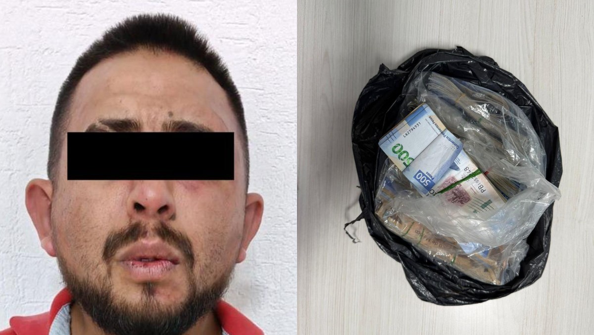 Al momento de la detención, a los hombres se les aseguraron 450 mil pesos. | Foto: Especial