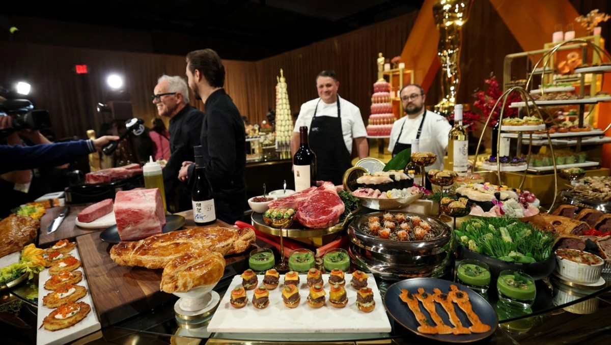 El menú está listo para la gala del domingo. (Reuters)